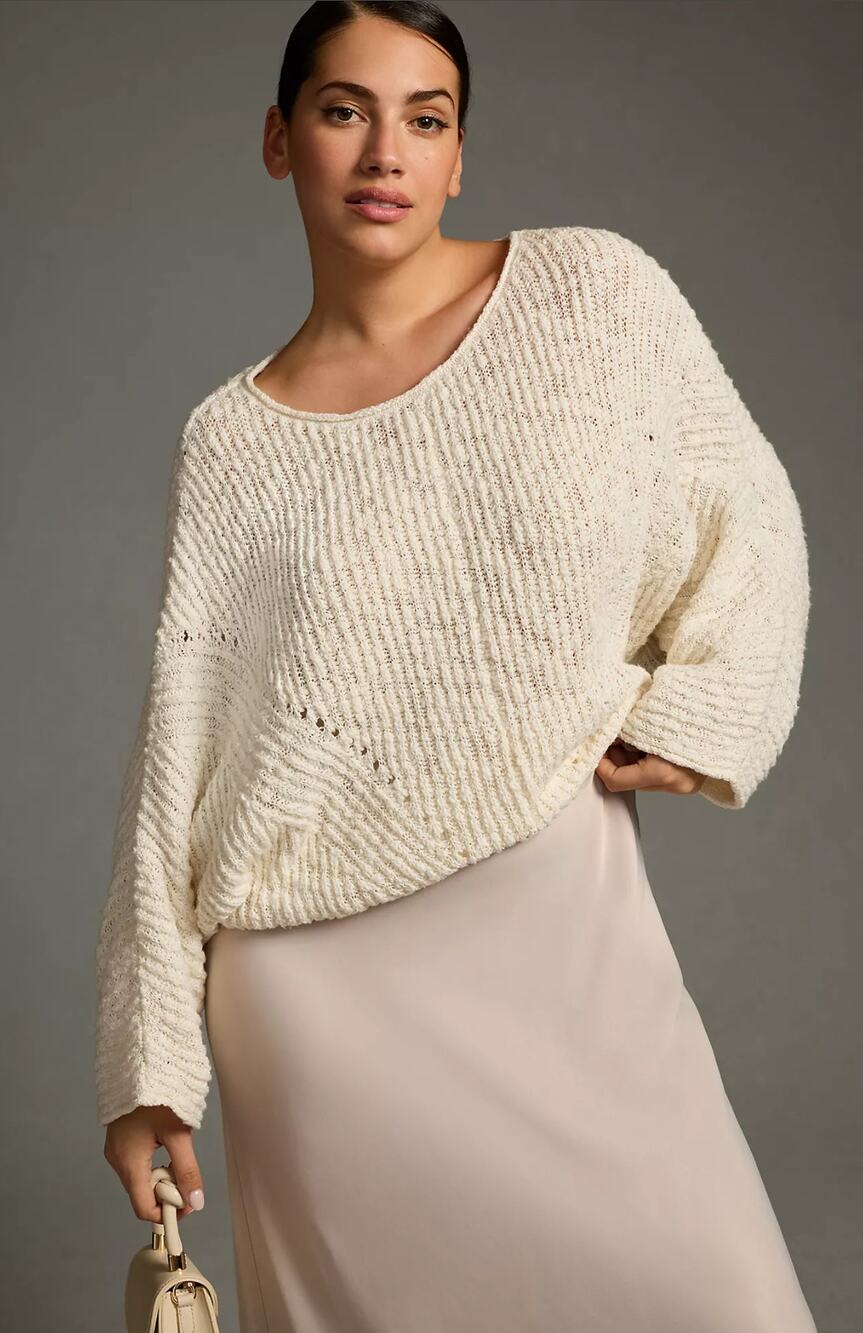 Anthropologie Crewneck Batwing Sweater - New Large